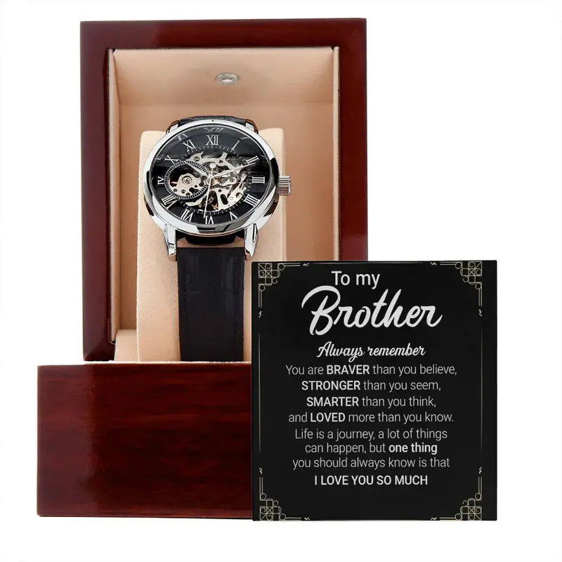 Best Gift For Brother . Openwork Watch 1