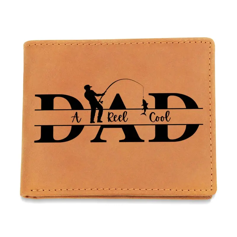 Best Gift For Dad . Graphic Leather Wallet 1