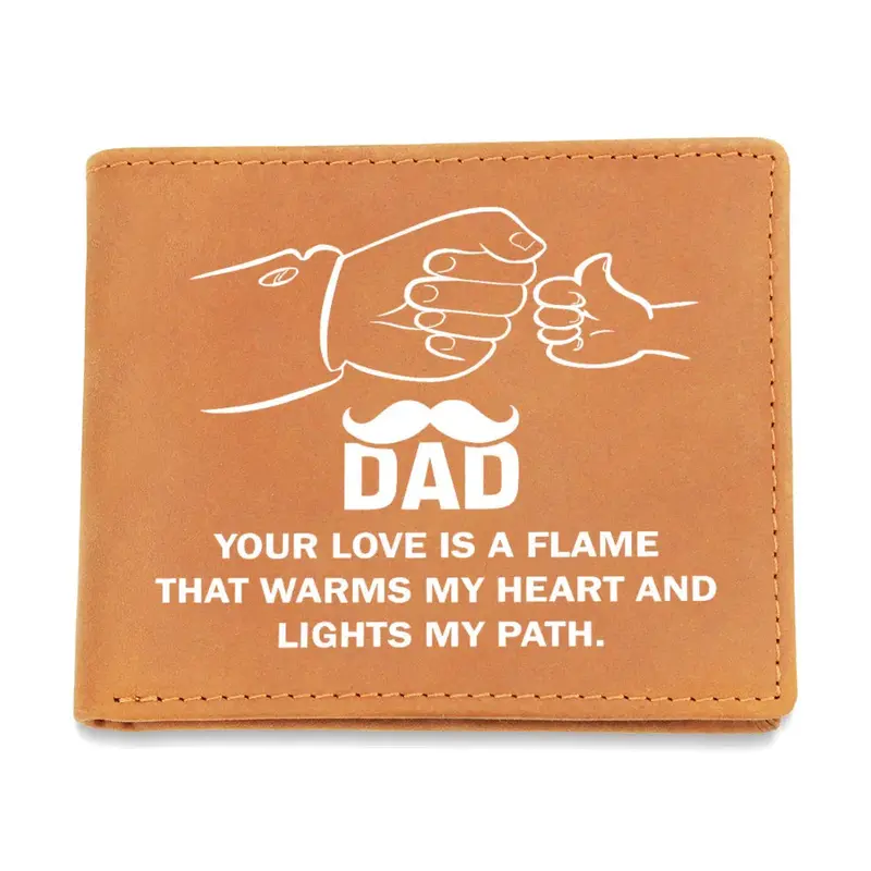 Best Gift For Dad . Graphic Leather Wallet 1