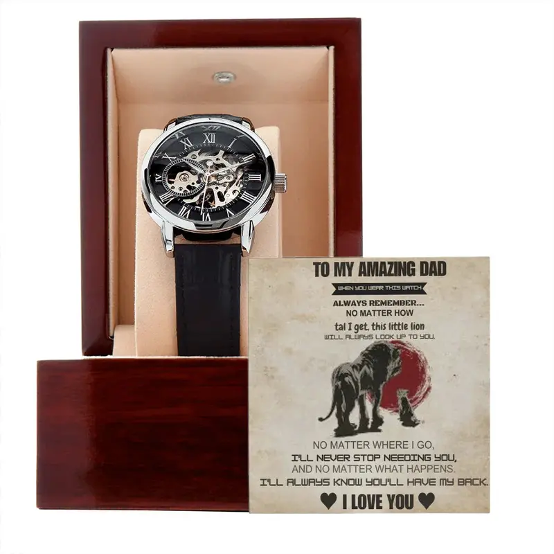 Best Gift For Dad. Openwork Watch 1