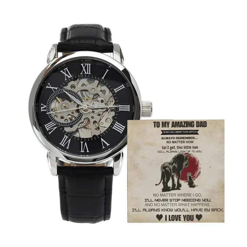 Best Gift For Dad. Openwork Watch 1