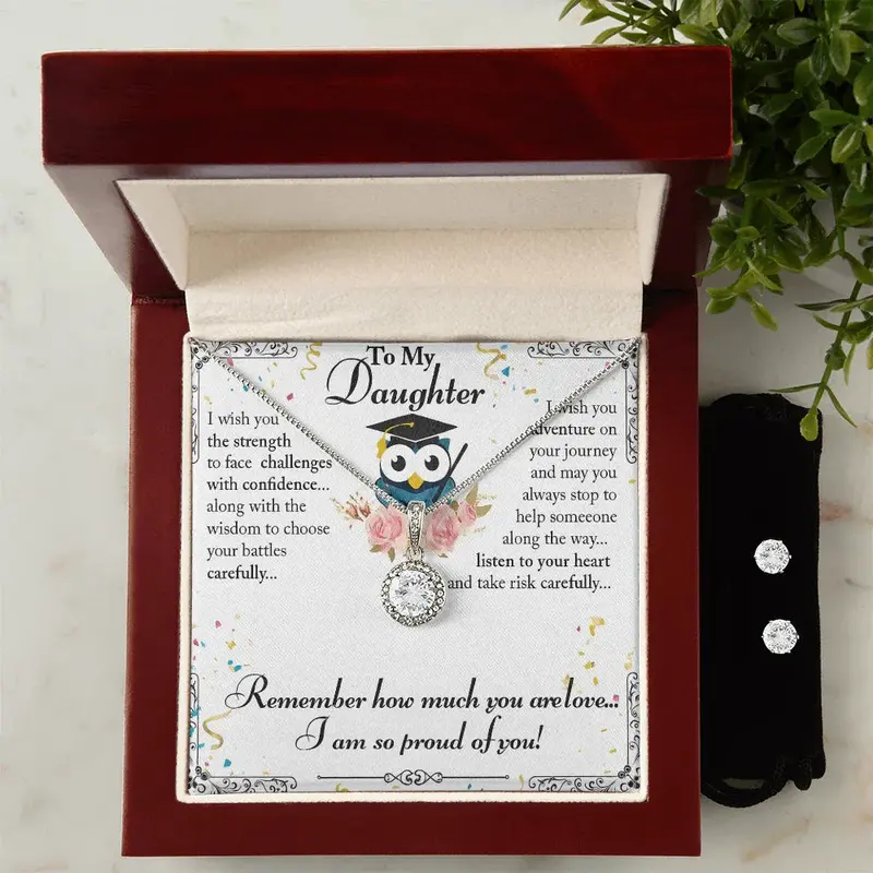 Best Gift For Daughter . Eternal Hope Necklace & Earring Set 2