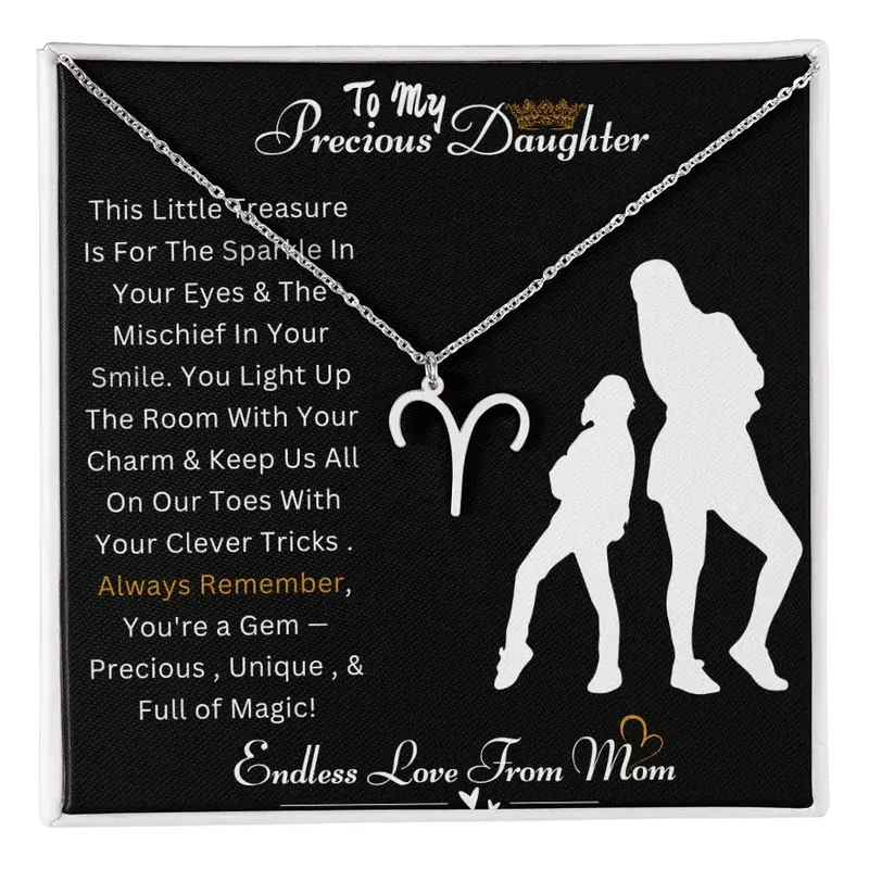 Best Gift For Daughter. Zodiac Symbol Necklace 1