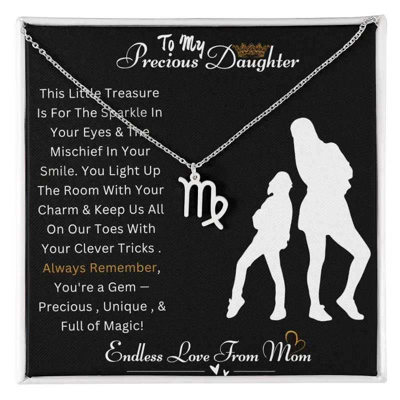 Best Gift For Daughter. Zodiac Symbol Necklace 23