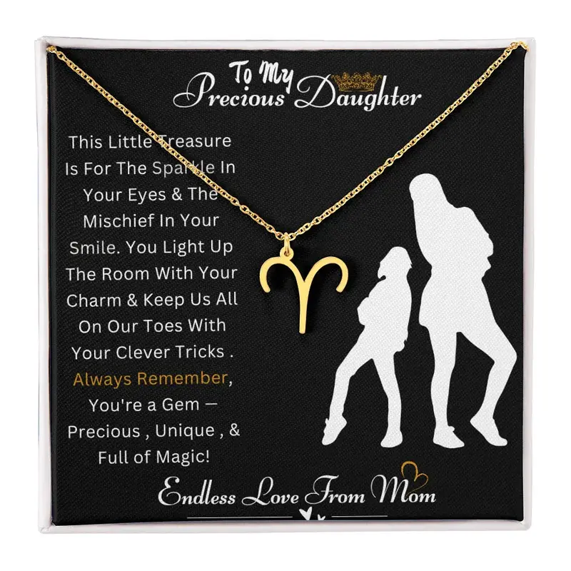 Best Gift For Daughter. Zodiac Symbol Necklace 25