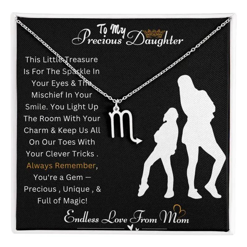 Best Gift For Daughter. Zodiac Symbol Necklace 31