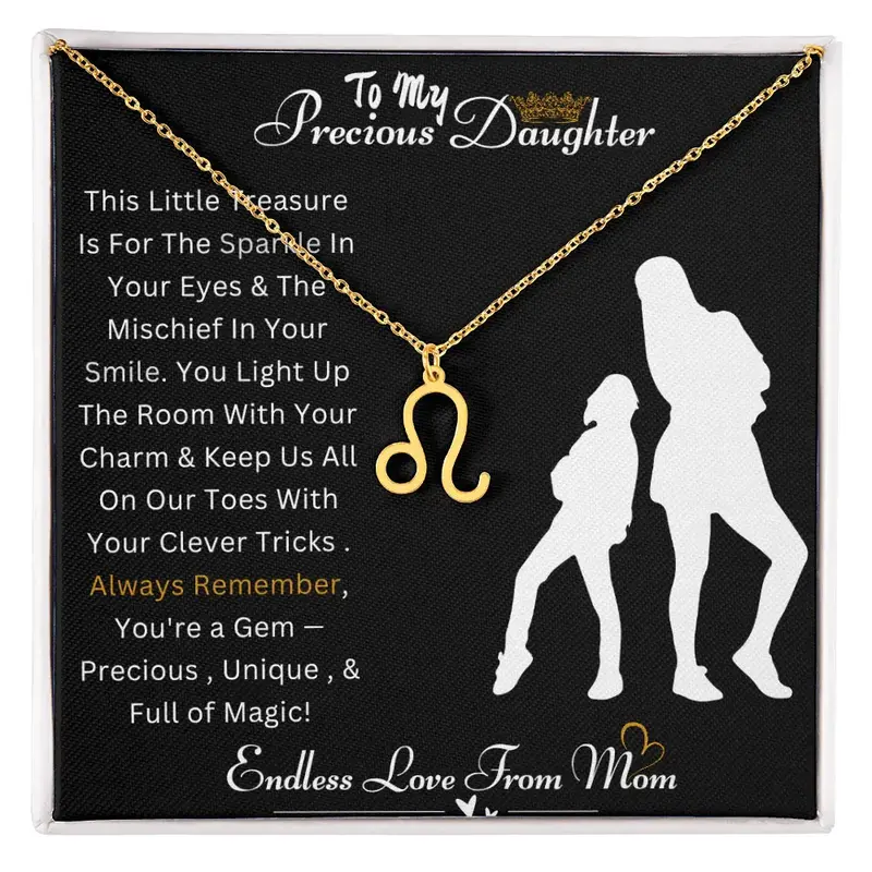 Best Gift For Daughter. Zodiac Symbol Necklace 33