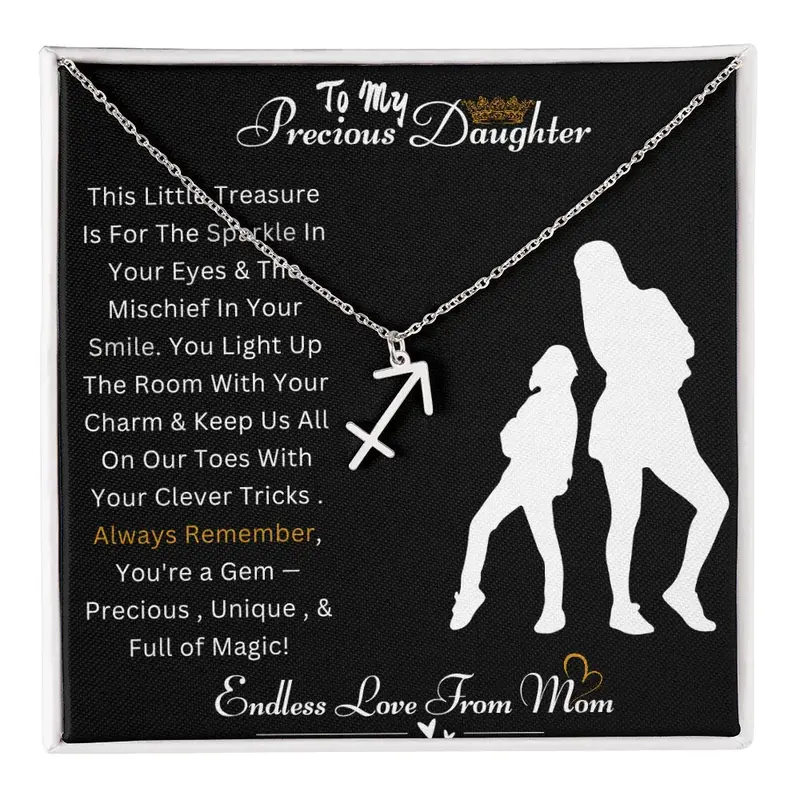 Best Gift For Daughter. Zodiac Symbol Necklace 35