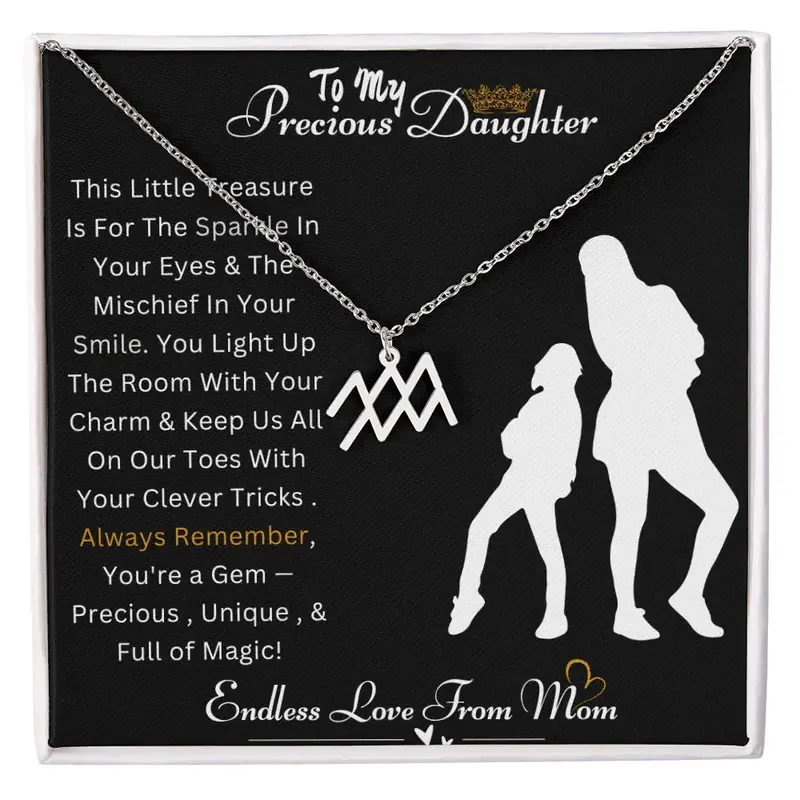 Best Gift For Daughter. Zodiac Symbol Necklace 43