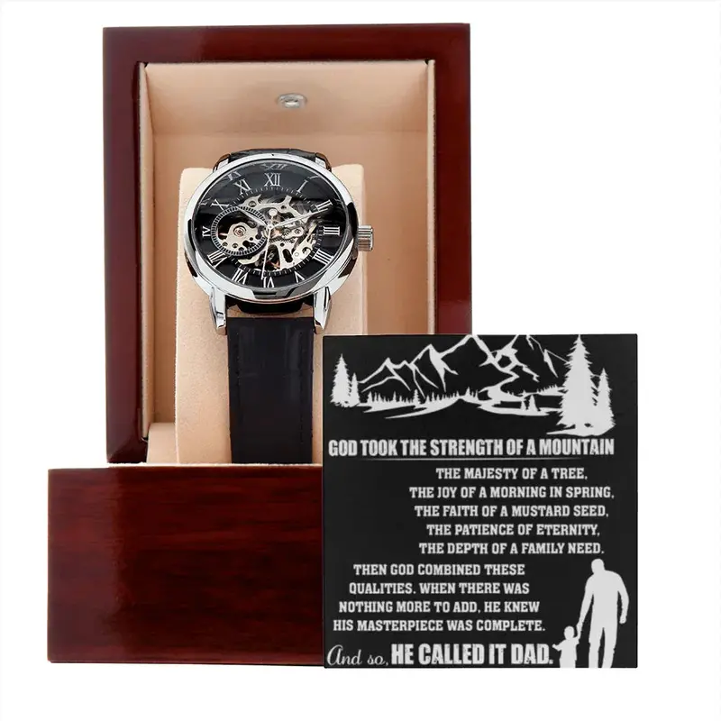Best Gift For Father . Openwork Watch 1