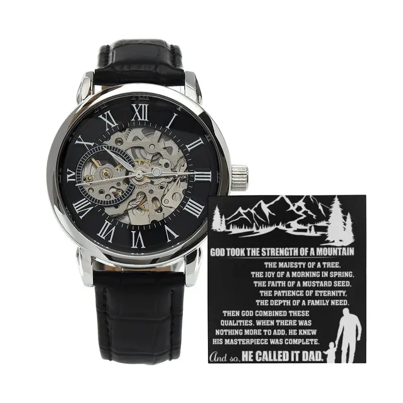 Best Gift For Father . Openwork Watch 1
