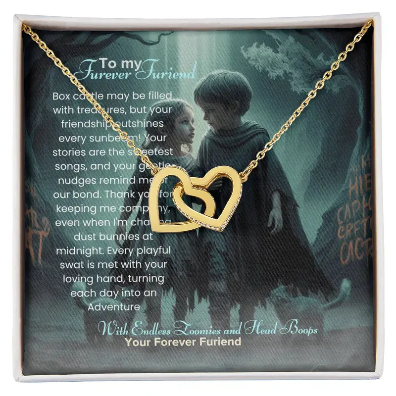 Best Gift For Friend . Interlocking Hearts Necklace 3
