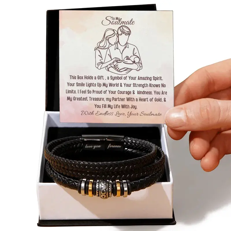 Best Gift For Husband. Love You Forever Bracelet 1