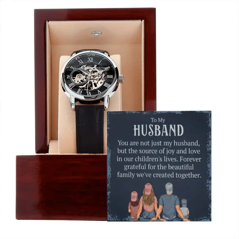 Best Gift For Husband. Openwork Watch 1
