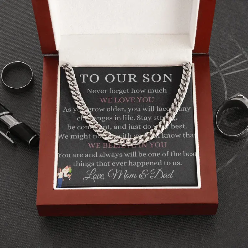 Best Gift For Son. Cuban Link Chain 1