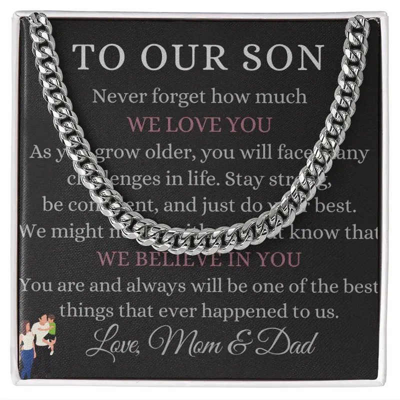 Best Gift For Son. Cuban Link Chain 4