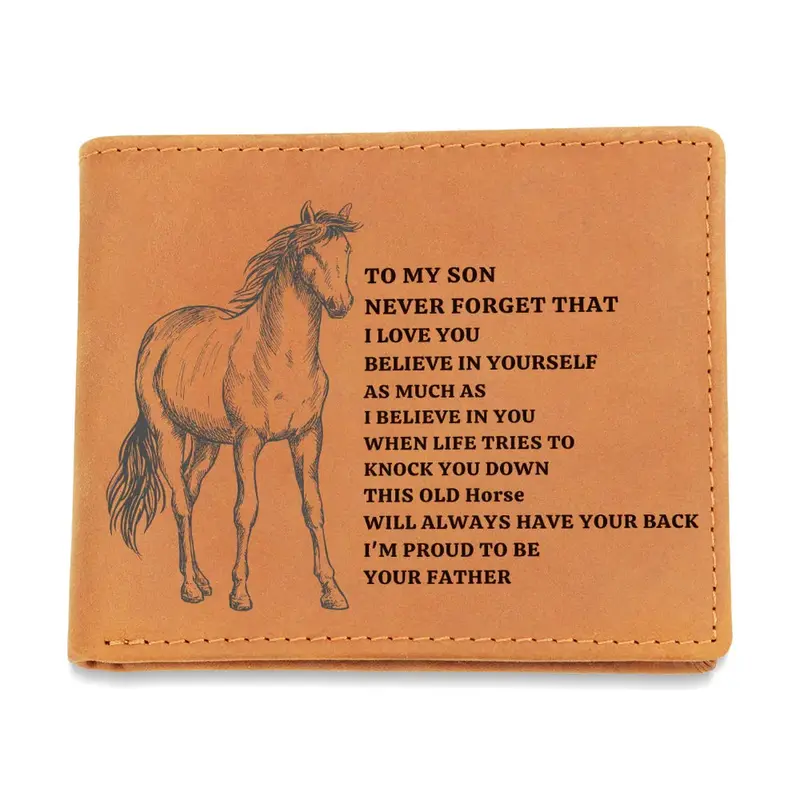 Best Gift For Son . Graphic Leather Wallet 1
