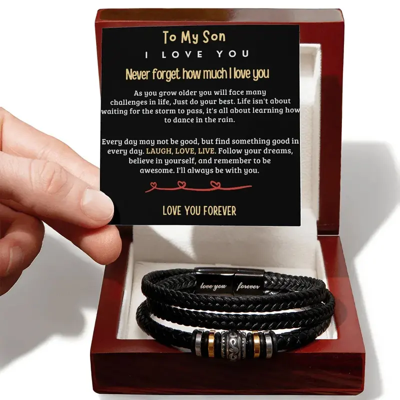 Best Gift For Son. Love You Forever Bracelet 2