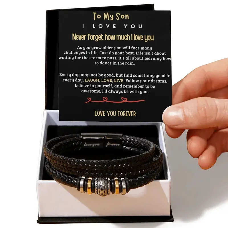 Best Gift For Son. Love You Forever Bracelet 2