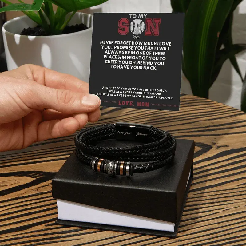Best Gift For Son Love You Forever Bracelet With Message Card 2