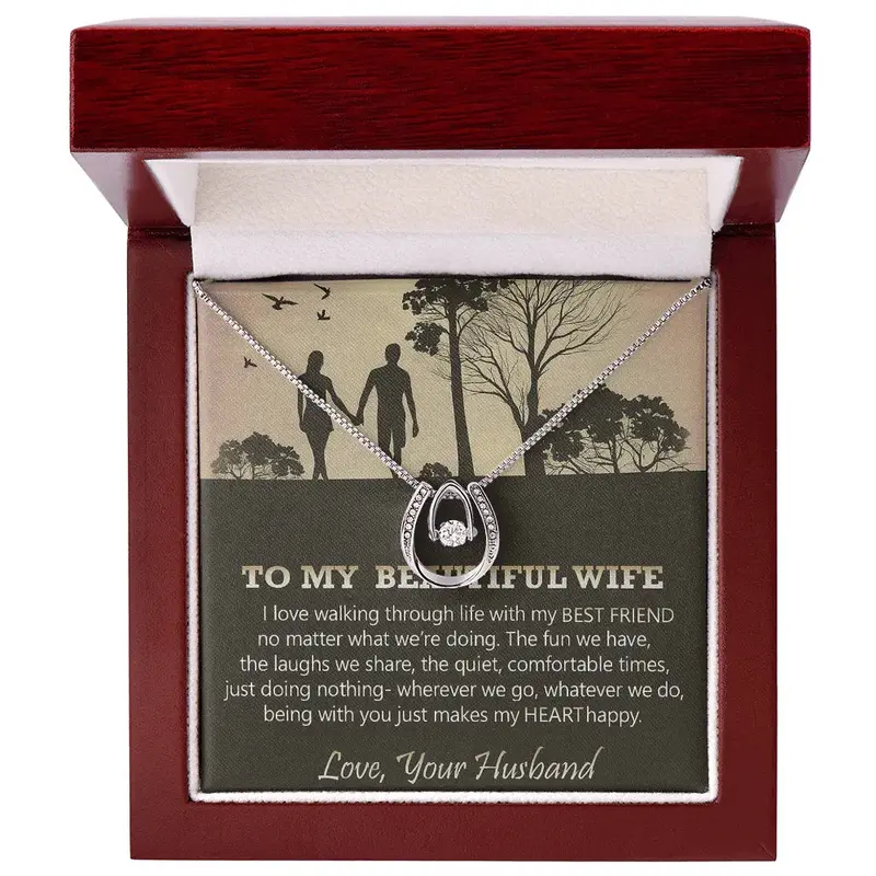 Best Gift For Wife. Lucky In Love Necklace 2