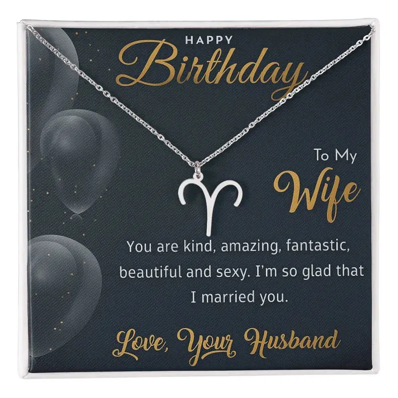 Best Gift For Wife. Zodiac Symbol Necklace 1