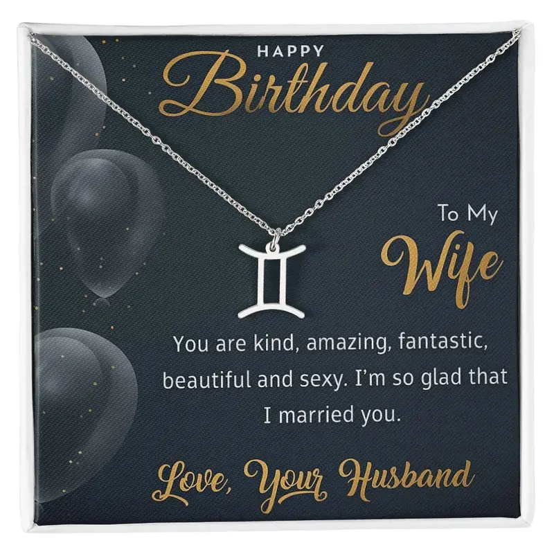 Best Gift For Wife. Zodiac Symbol Necklace 11