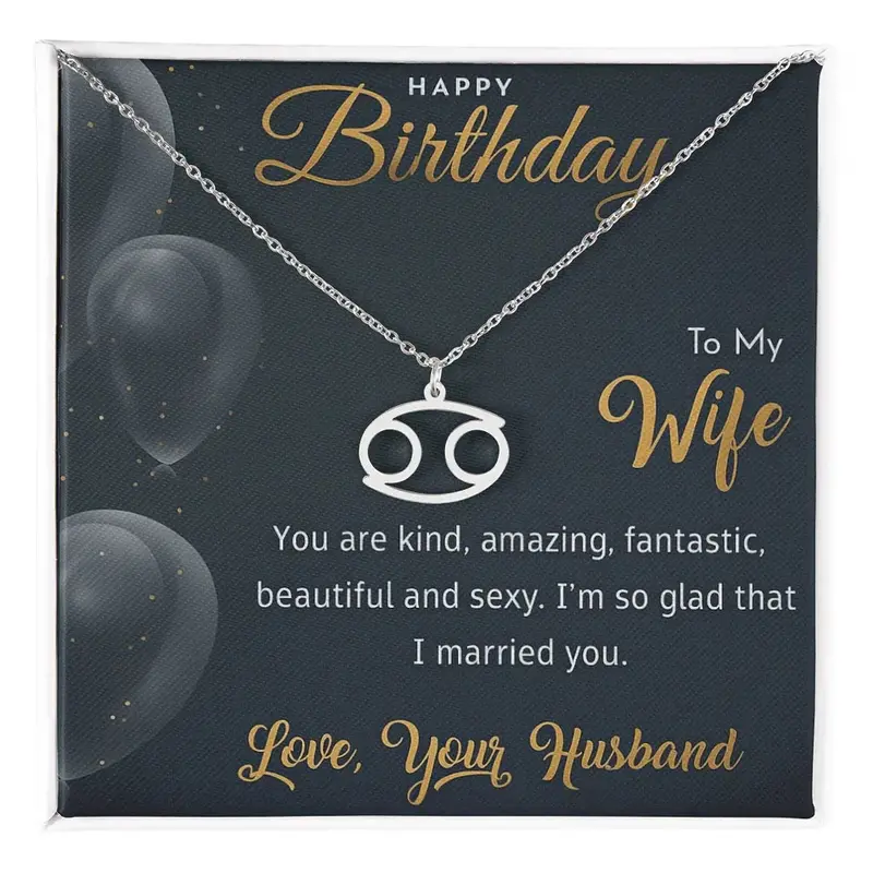 Best Gift For Wife. Zodiac Symbol Necklace 15