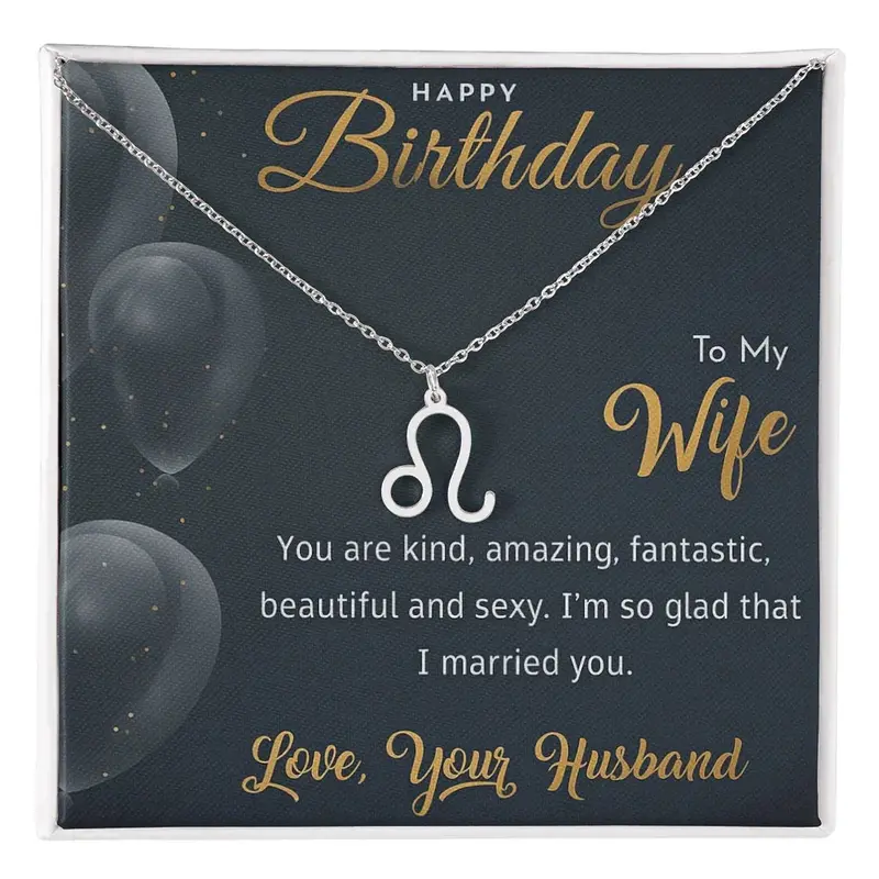 Best Gift For Wife. Zodiac Symbol Necklace 19