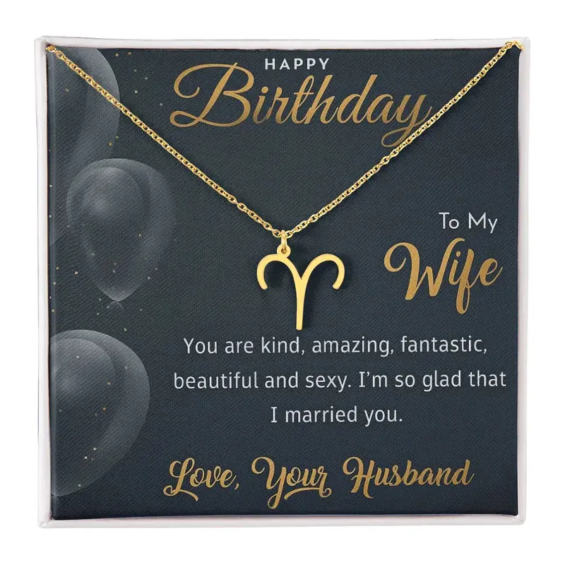 Best Gift For Wife. Zodiac Symbol Necklace 25