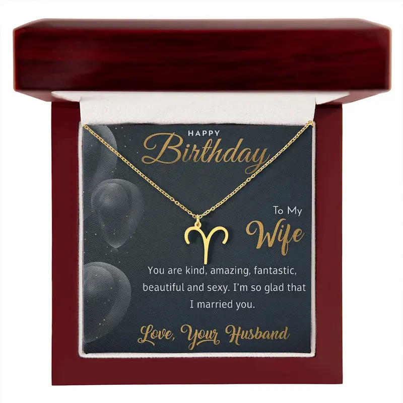 Best Gift For Wife. Zodiac Symbol Necklace 26