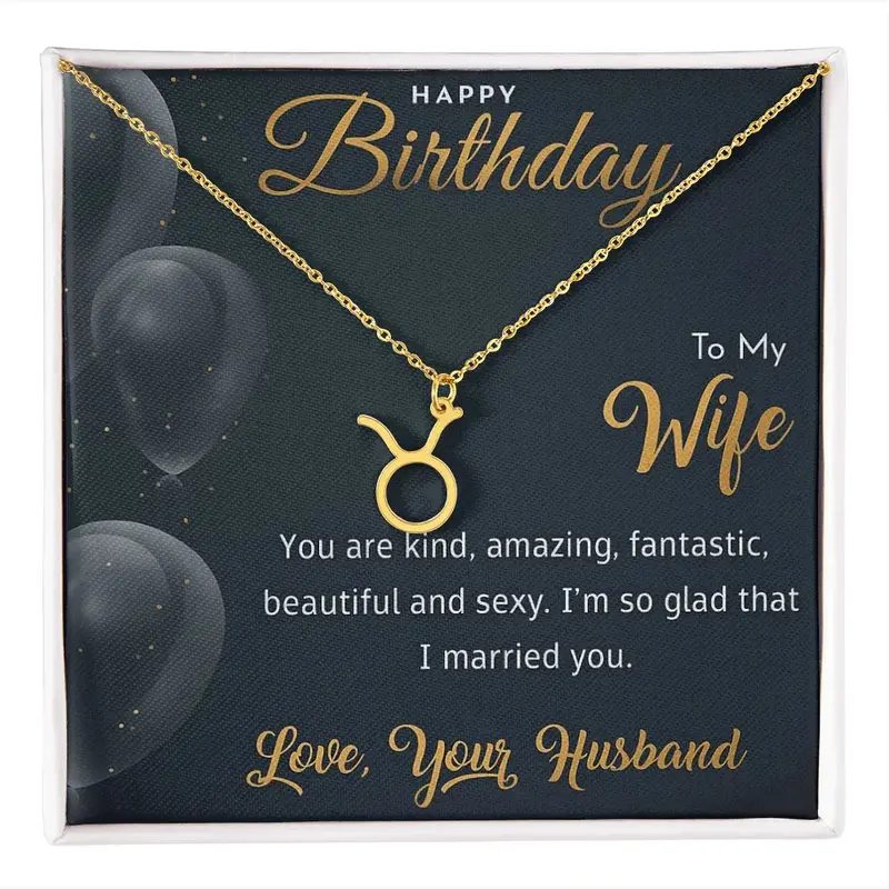 Best Gift For Wife. Zodiac Symbol Necklace 27