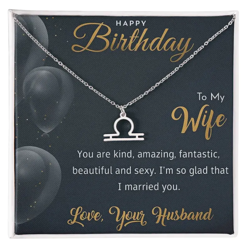 Best Gift For Wife. Zodiac Symbol Necklace 27