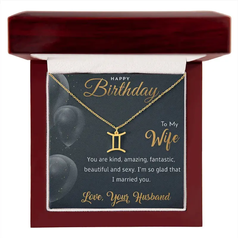Best Gift For Wife. Zodiac Symbol Necklace 30