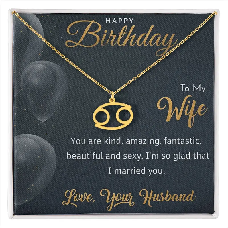 Best Gift For Wife. Zodiac Symbol Necklace 31