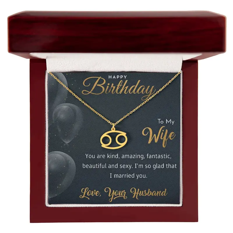 Best Gift For Wife. Zodiac Symbol Necklace 32