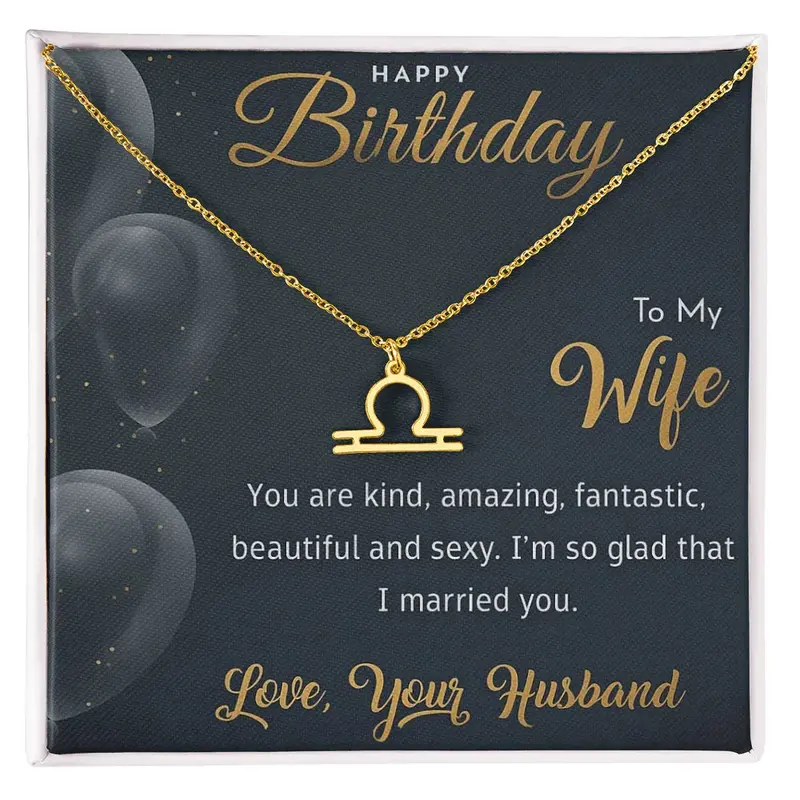 Best Gift For Wife. Zodiac Symbol Necklace 37