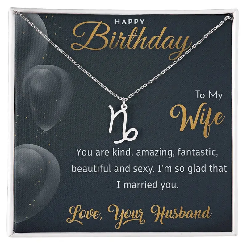 Best Gift For Wife. Zodiac Symbol Necklace 39