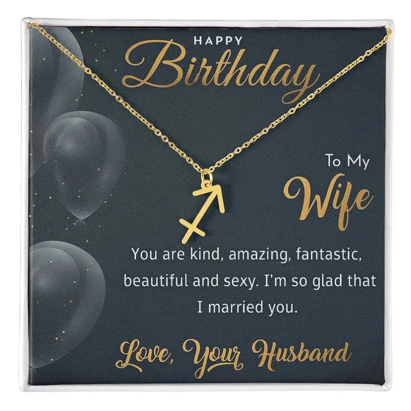 Best Gift For Wife. Zodiac Symbol Necklace 41