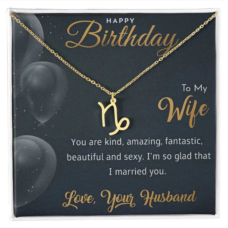 Best Gift For Wife. Zodiac Symbol Necklace 43