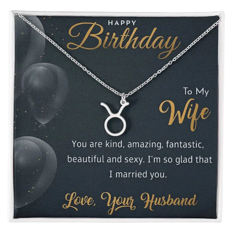 Best Gift For Wife. Zodiac Symbol Necklace 7