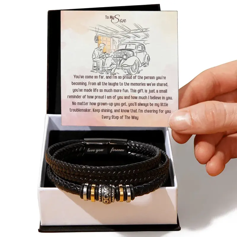 Best Gift From Dad To Son. Love You Forever Bracelet 1