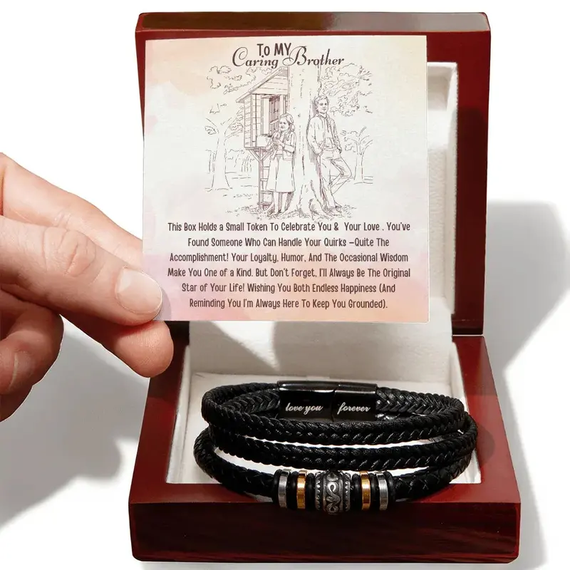 Best Gift From Sister To Brother. Love You Forever Bracelet 2