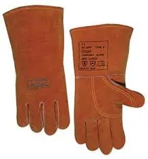 Best Welds Premium Leather Welding Gloves, Split Cowhide, Large, Buck Tan 2