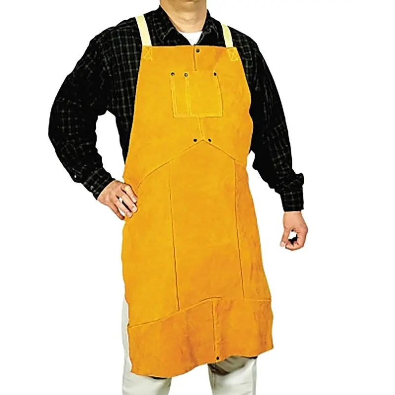 Best Welds Select Split Cowhide Leather Bib Apron, 24 In W X 36 In L 1