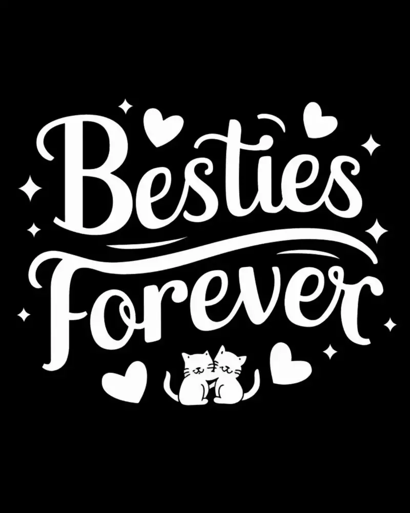 Bestie Forevers Cotton T-Shirt 2
