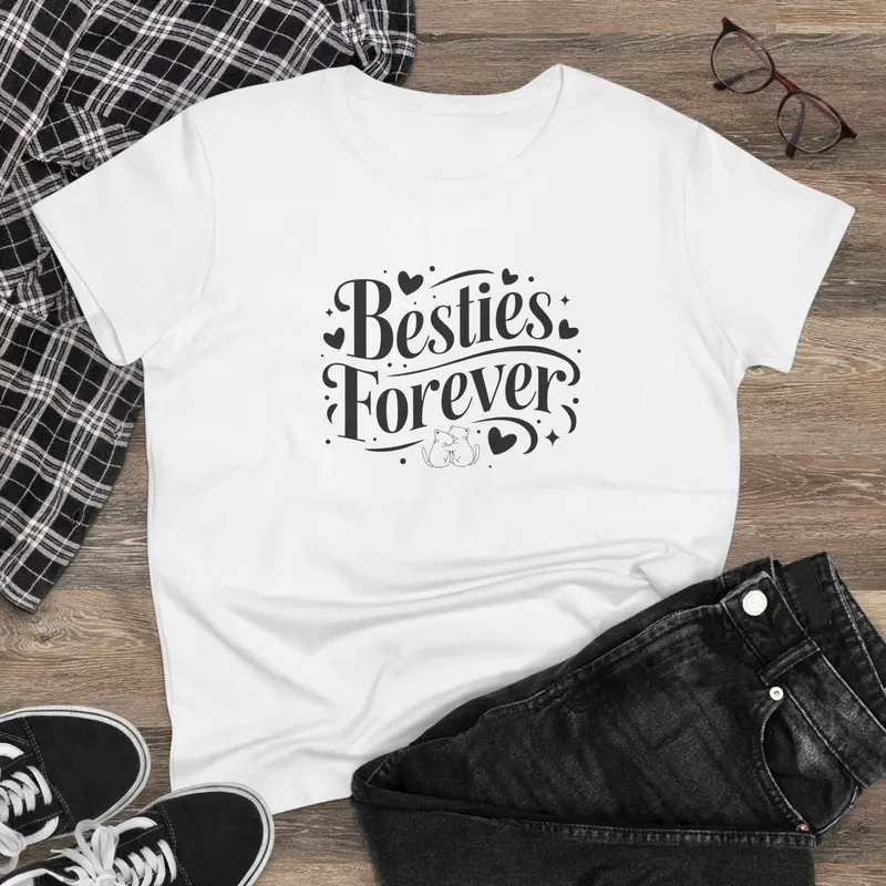 Besties Forever Women Graphic Tshirts 2