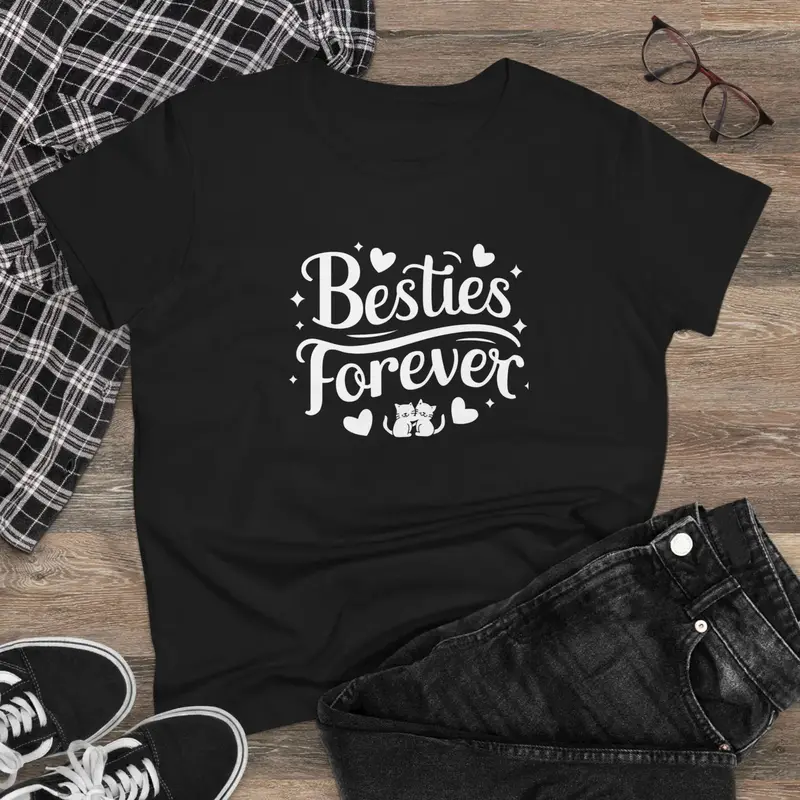 Besties Forever Women Graphic Tshirts 3