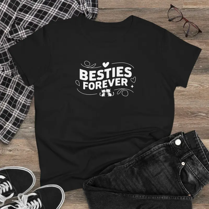 Besties Forever Women Graphic Tshirts 3