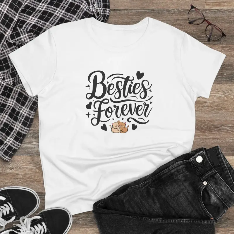 Besties Forever Women Graphic Tshirts 4